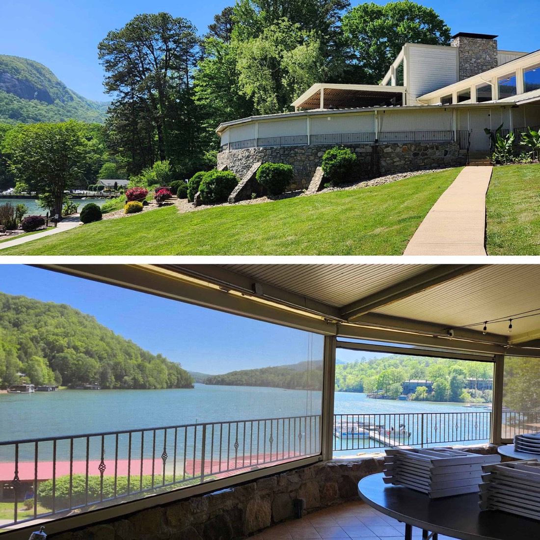 Lake Lure, NC Sun Screen Motorized