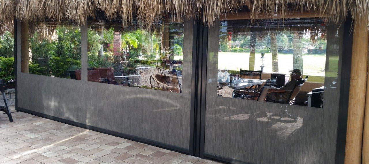 Clear Vinyl Motorized Patio Enclosure