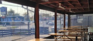 Looking through an enclosed patio from Southern Patio Enclosures