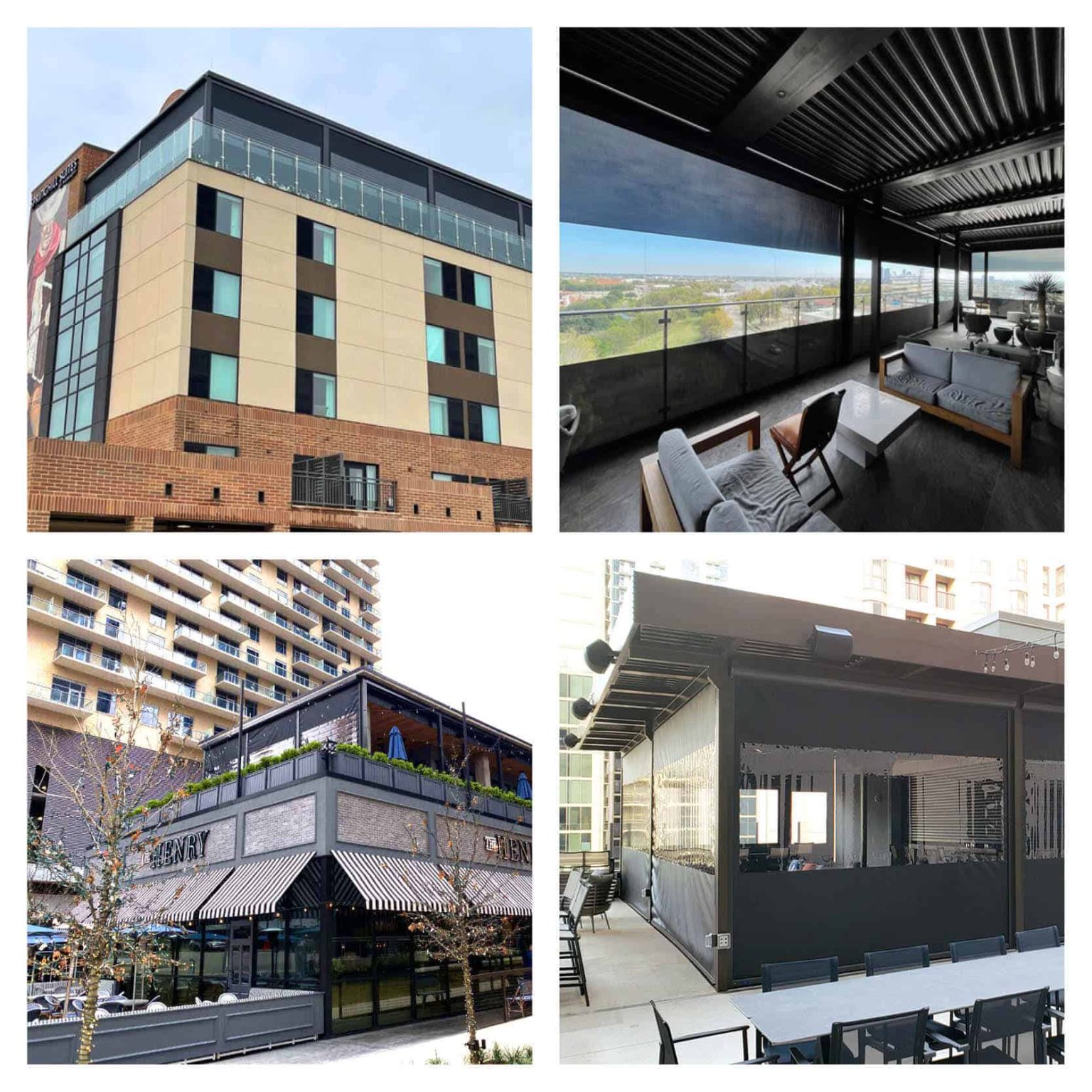 Restaurant Rooftop Patios, All Upside Southern Patio Enclosures