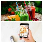 outdoor dining with smartphone technology